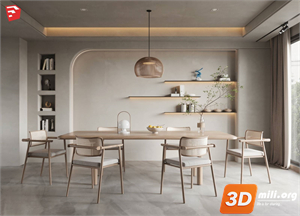 Dining Table Set Skp Files